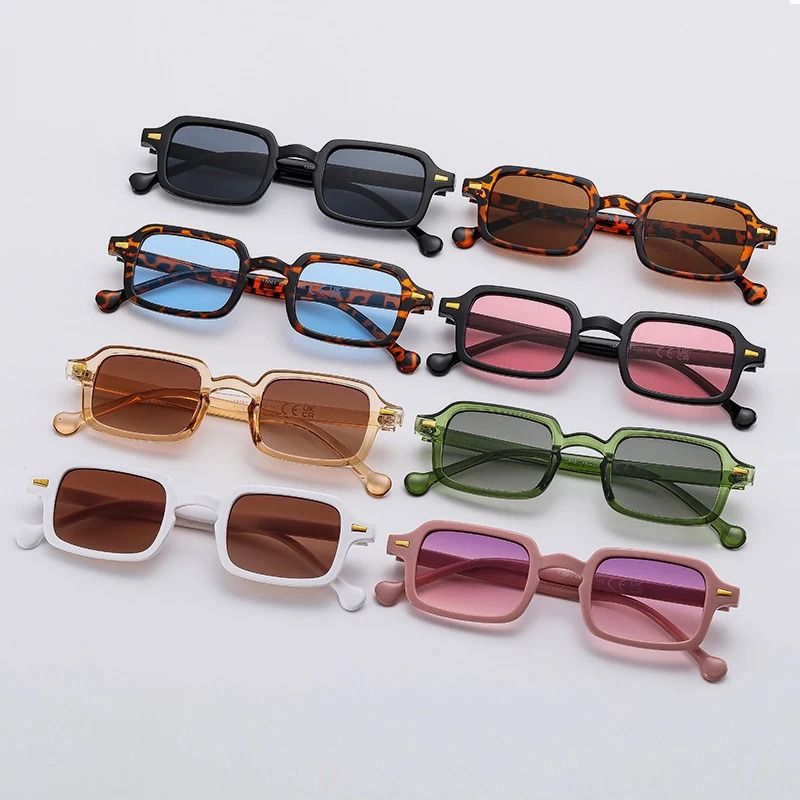 Vintage Fashion Brands - Luxuriöse Rechteckige Sonnenbrille für Damen Vintage