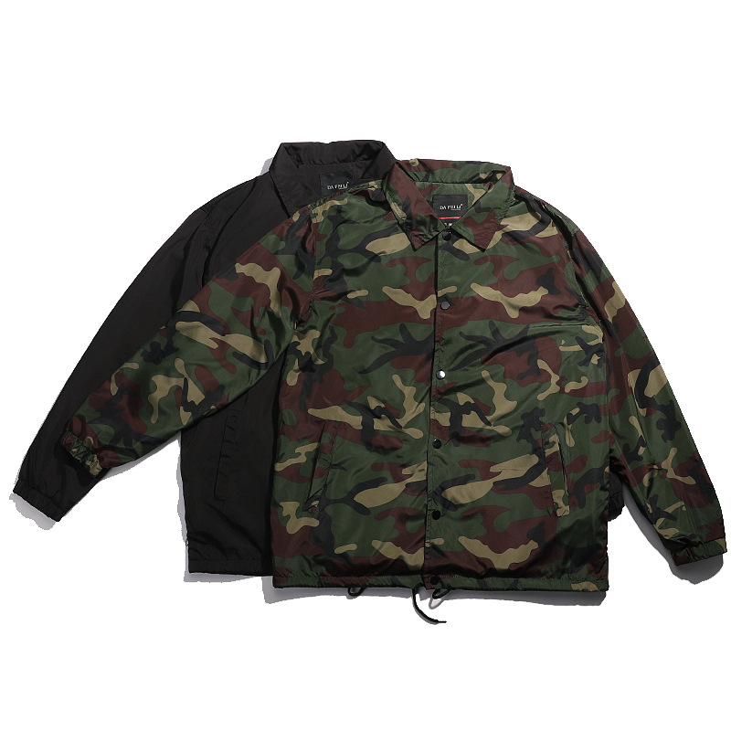 Vintage Windbreaker Nylon - Nylon schwarze Regenjacke, grüne Coach-Varsity-Jacke, Großhandel,