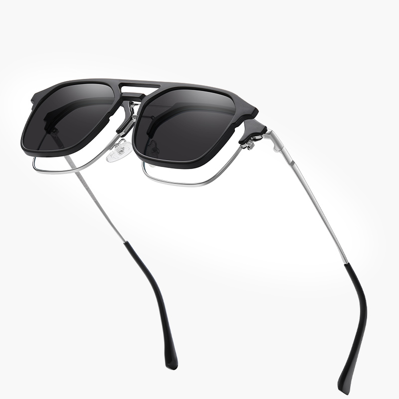 Vintage Fashion Brands - Clip Auf Polarisierte Sonnenbrille Mann Mode