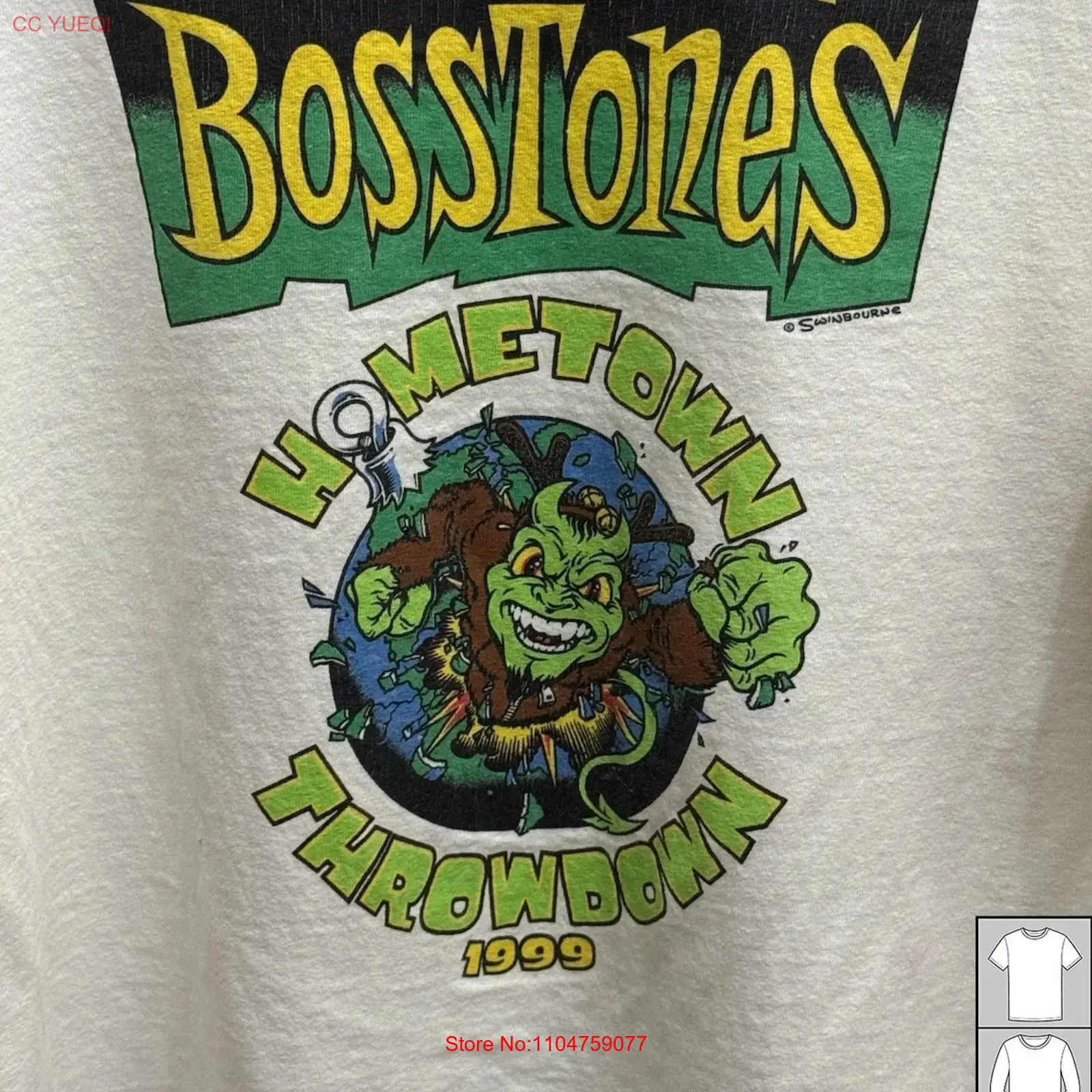 Vintage Fashion News - Neues Mighty Bosstones Hometown Throwdown Baumwoll-T-Shirt