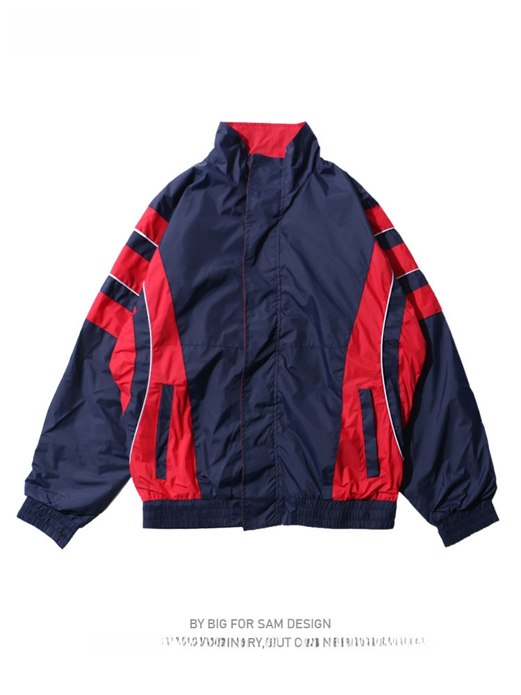 Vintage Windbreaker Nylon - Big for Sam Vintage Sport-Style Herrenjacke,