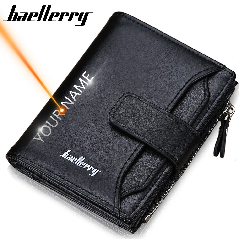 Vintage Fashion Brand Names - 2020 Name Gravur Männer Brieftaschen Kurze