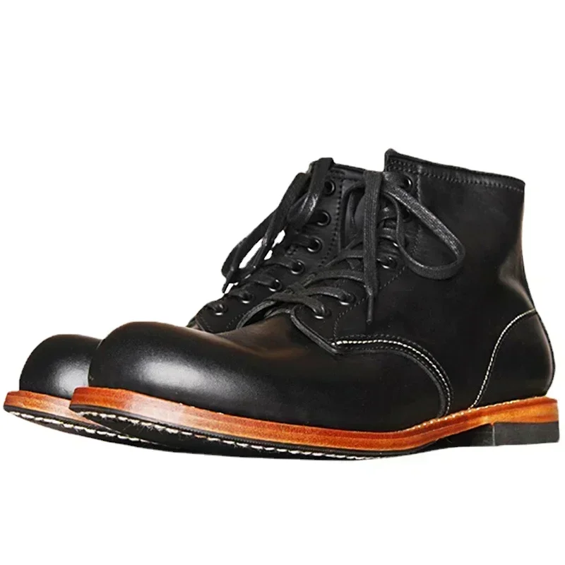 Vintage Fashion For Men - Vintage Herren Goodyear-Welted Echtlederstiefel Herren Handarbeit