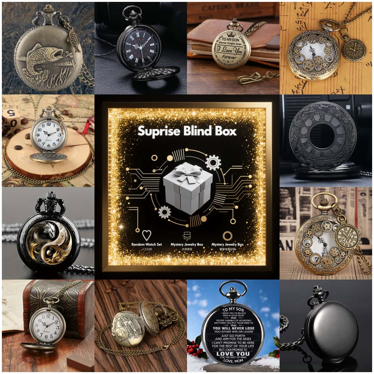 1PC Surprise Mystery Watch Bli – Vintage Fashion For Men Bewertung und Preis