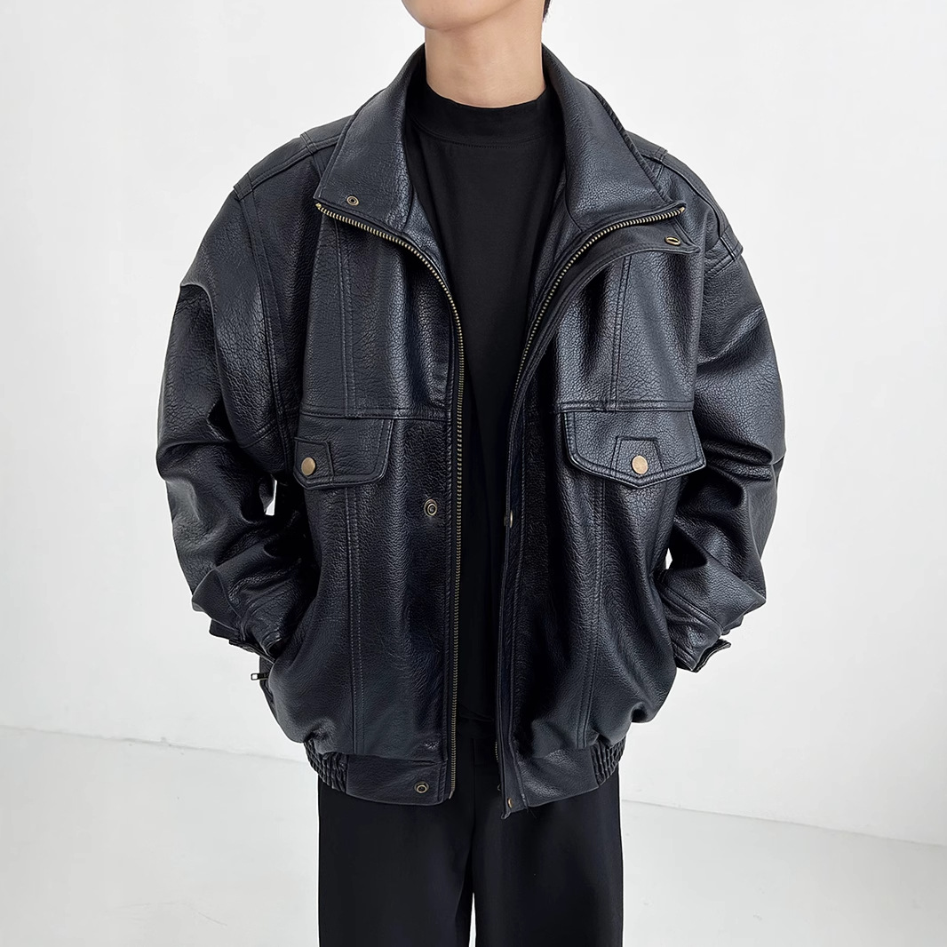 Verdickte Bikerjacke für Herre – Vintage Windbreaker Nylon Bewertung und Preis