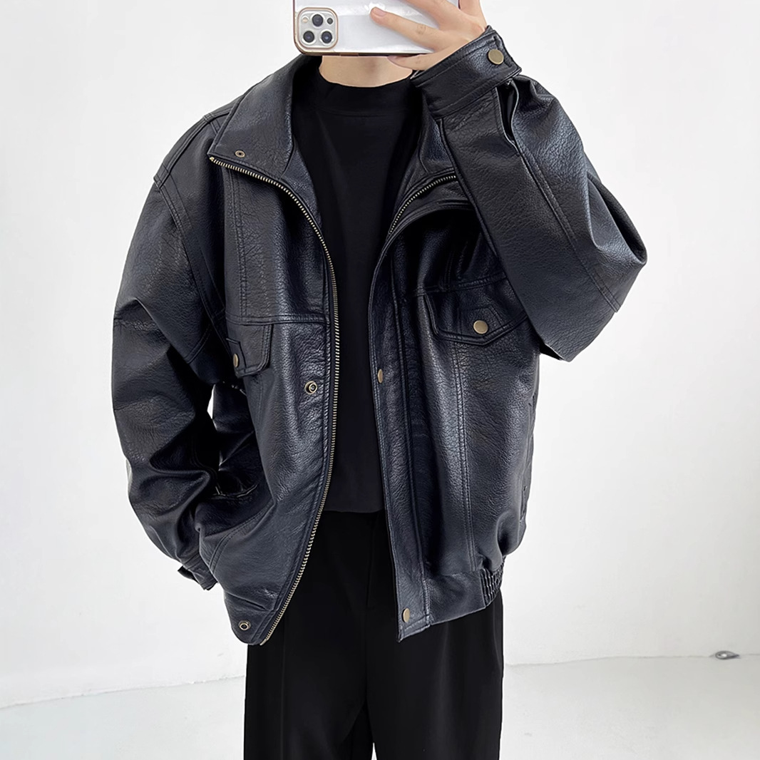Verdickte Bikerjacke für Herre – Vintage Windbreaker Nylon Bewertung und Preis