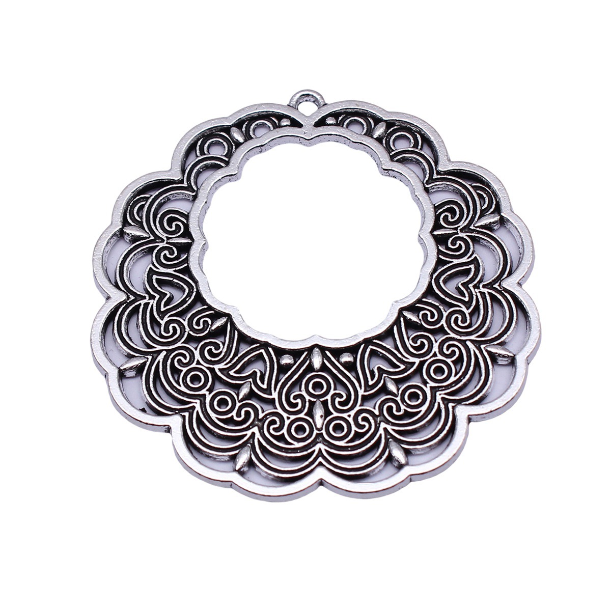 Boho Ethno-Mandala-Anhänger, B – Vintage Fashion Outfit Bewertung und Preis