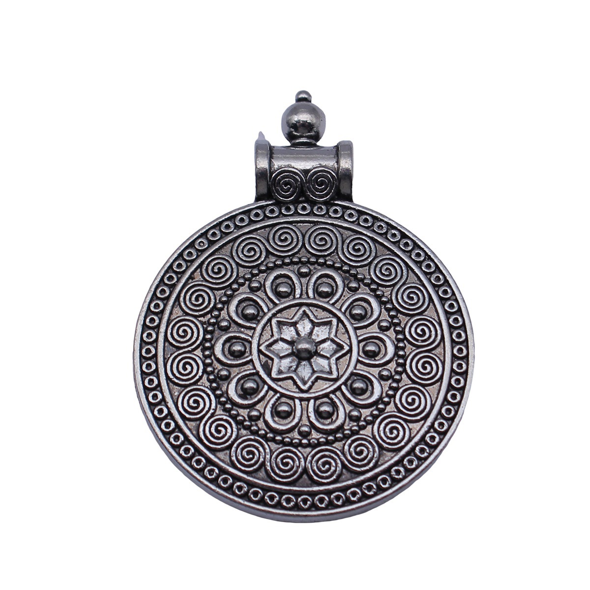 Boho Ethno-Mandala-Anhänger, B – Vintage Fashion Outfit Bewertung und Preis