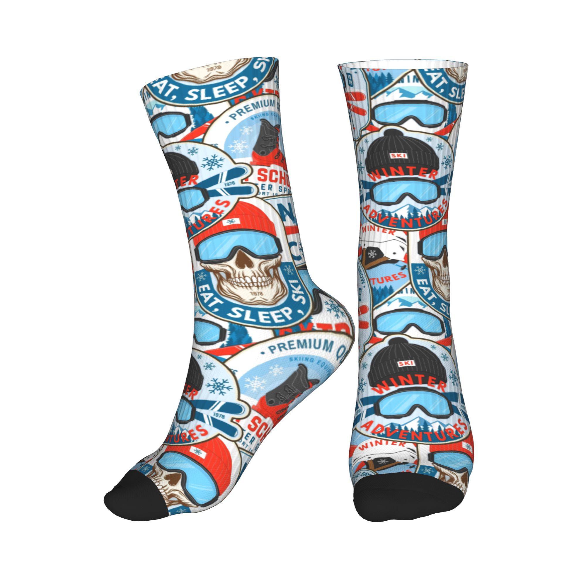 Vintage Red Blue Ski Club Sock – Vintage Fashion For Men Bewertung und Preis