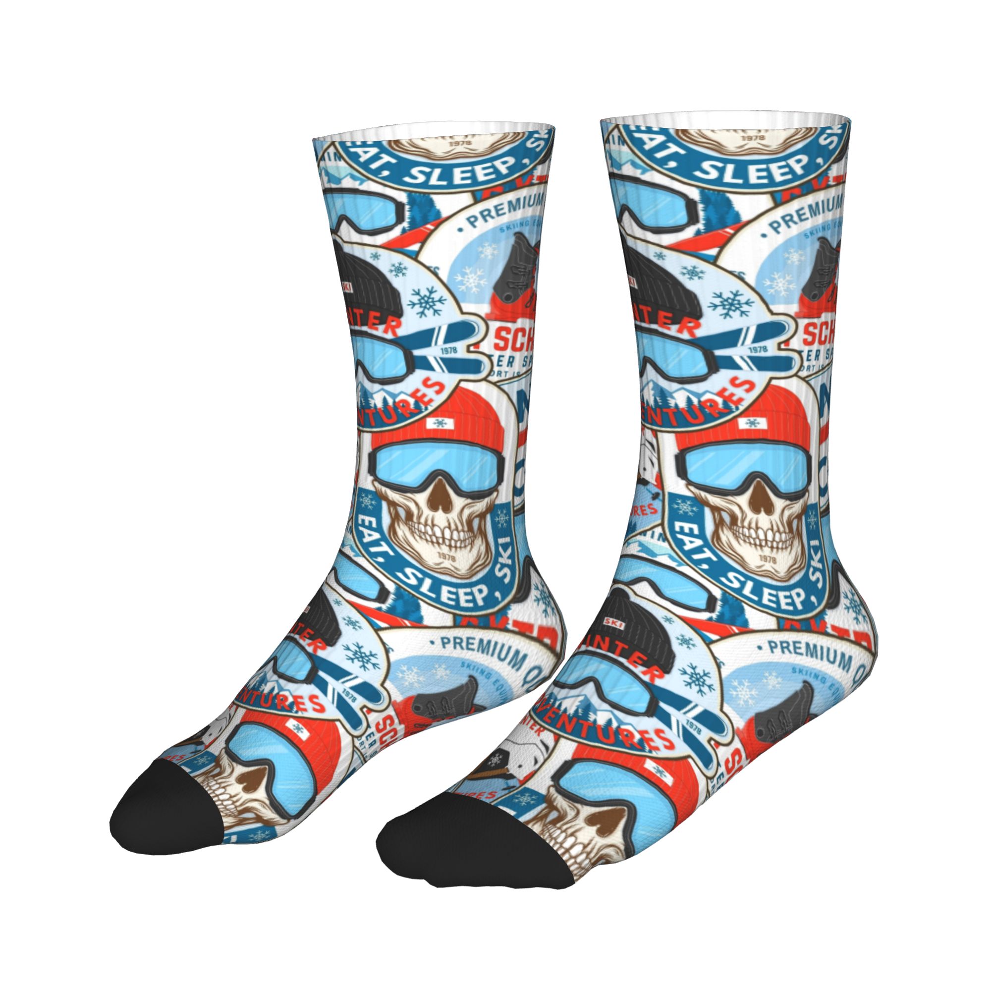 Vintage Red Blue Ski Club Sock – Vintage Fashion For Men Bewertung und Preis