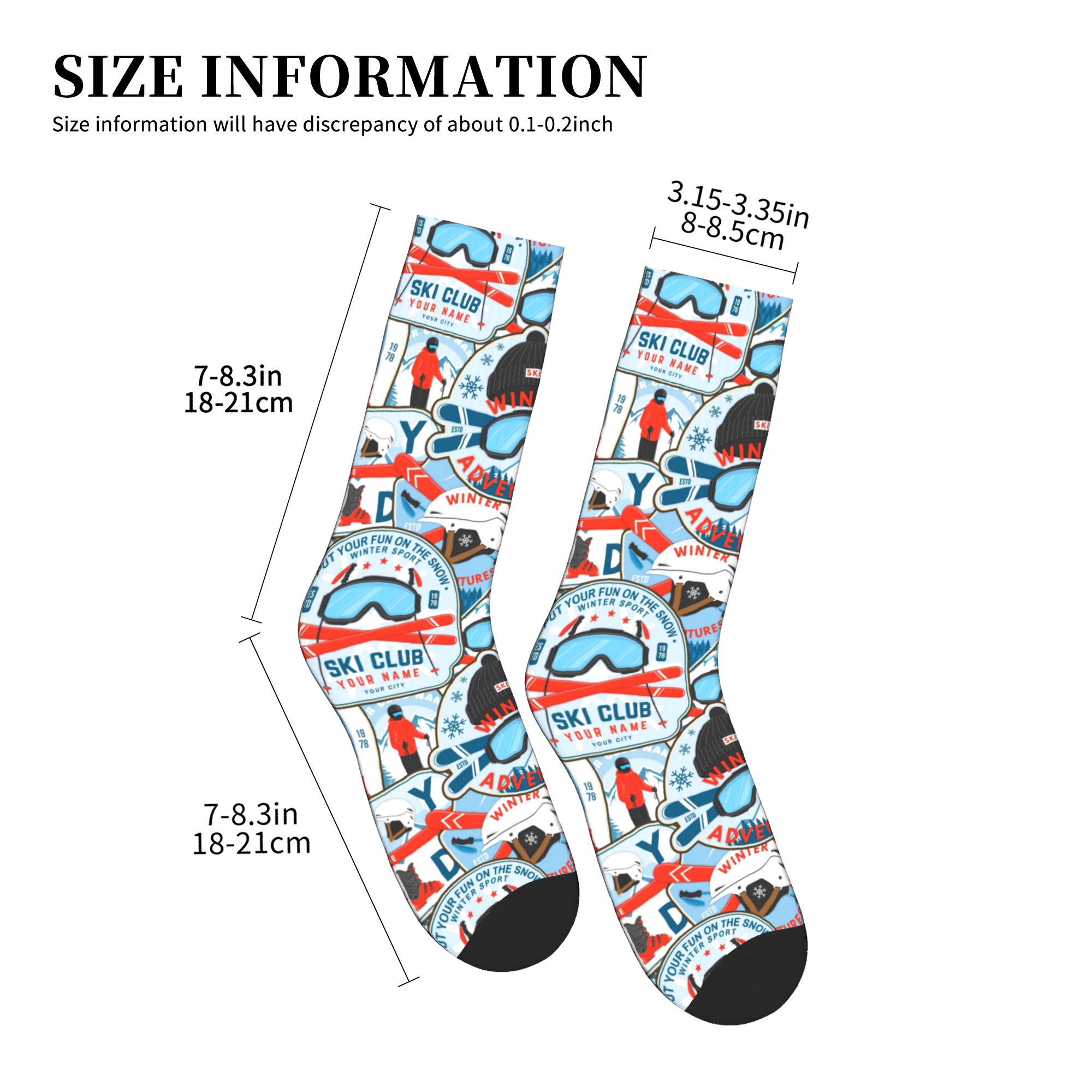Vintage Red Blue Ski Club Sock – Vintage Fashion For Men Bewertung und Preis