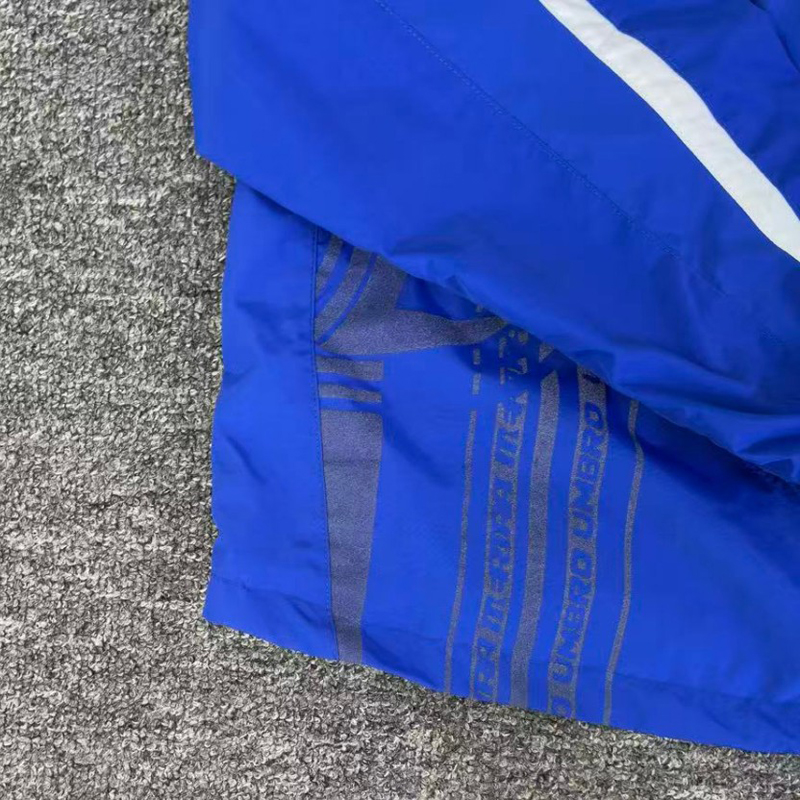 Herren Y2K Blau Gestreifter ME – Vintage Windbreaker Nylon Bewertung und Preis