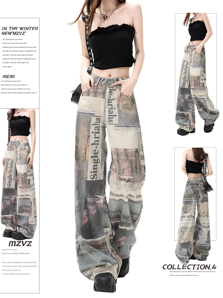 Winter Damen Denim Hosen Print – Mom Jean High Rise Bewertung und Preis