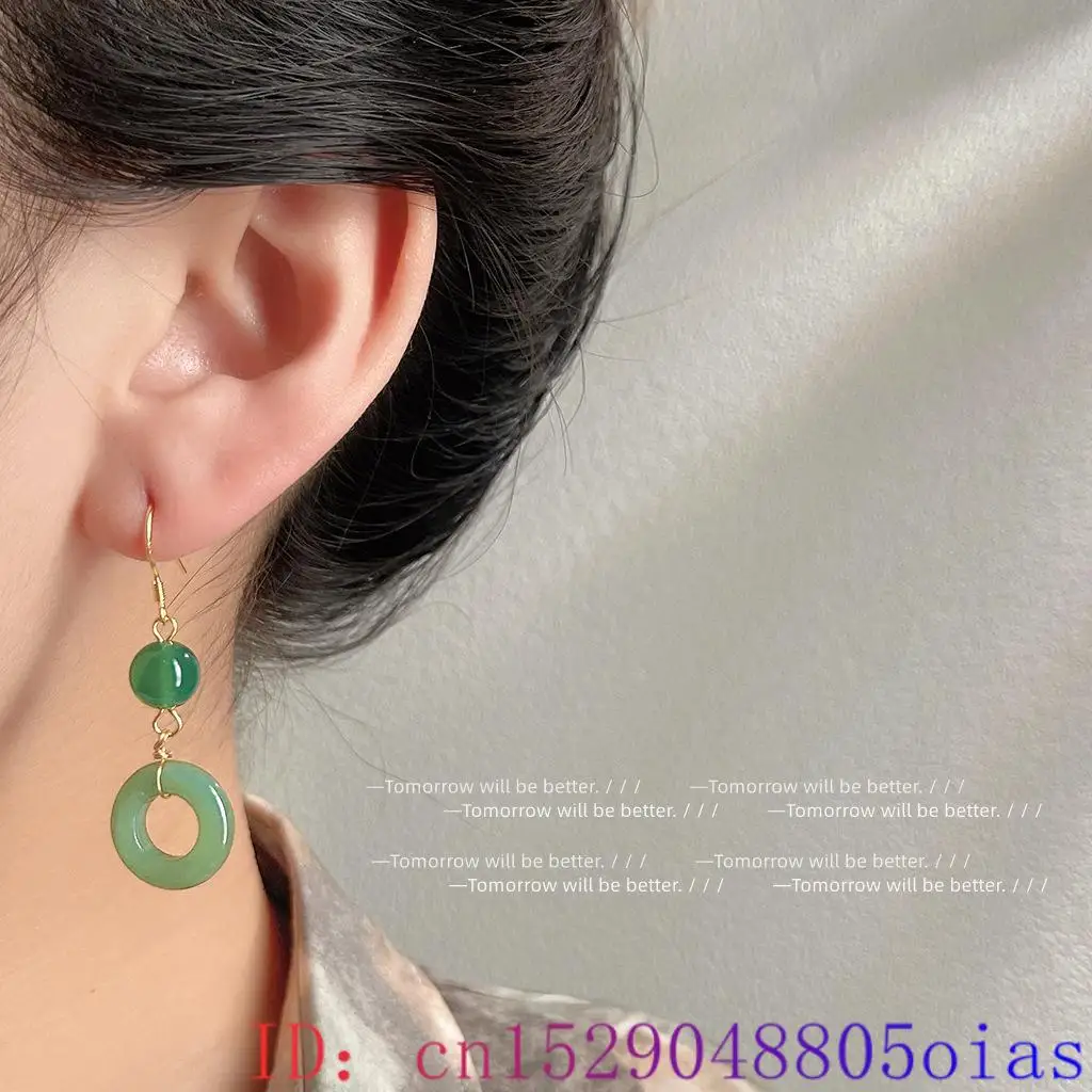 Grüne echte Jade Ring Ohrringe – Vintage Fashion Outfit Bewertung und Preis