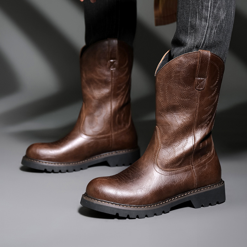 Mode Herren Cowboy Stiefel Neu – Vintage Fashion For Men Bewertung und Preis