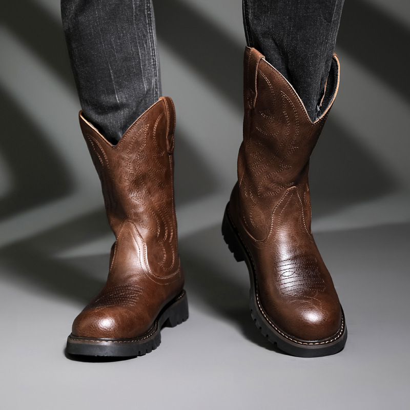 Mode Herren Cowboy Stiefel Neu – Vintage Fashion For Men Bewertung und Preis