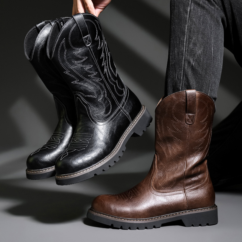 Mode Herren Cowboy Stiefel Neu – Vintage Fashion For Men Bewertung und Preis