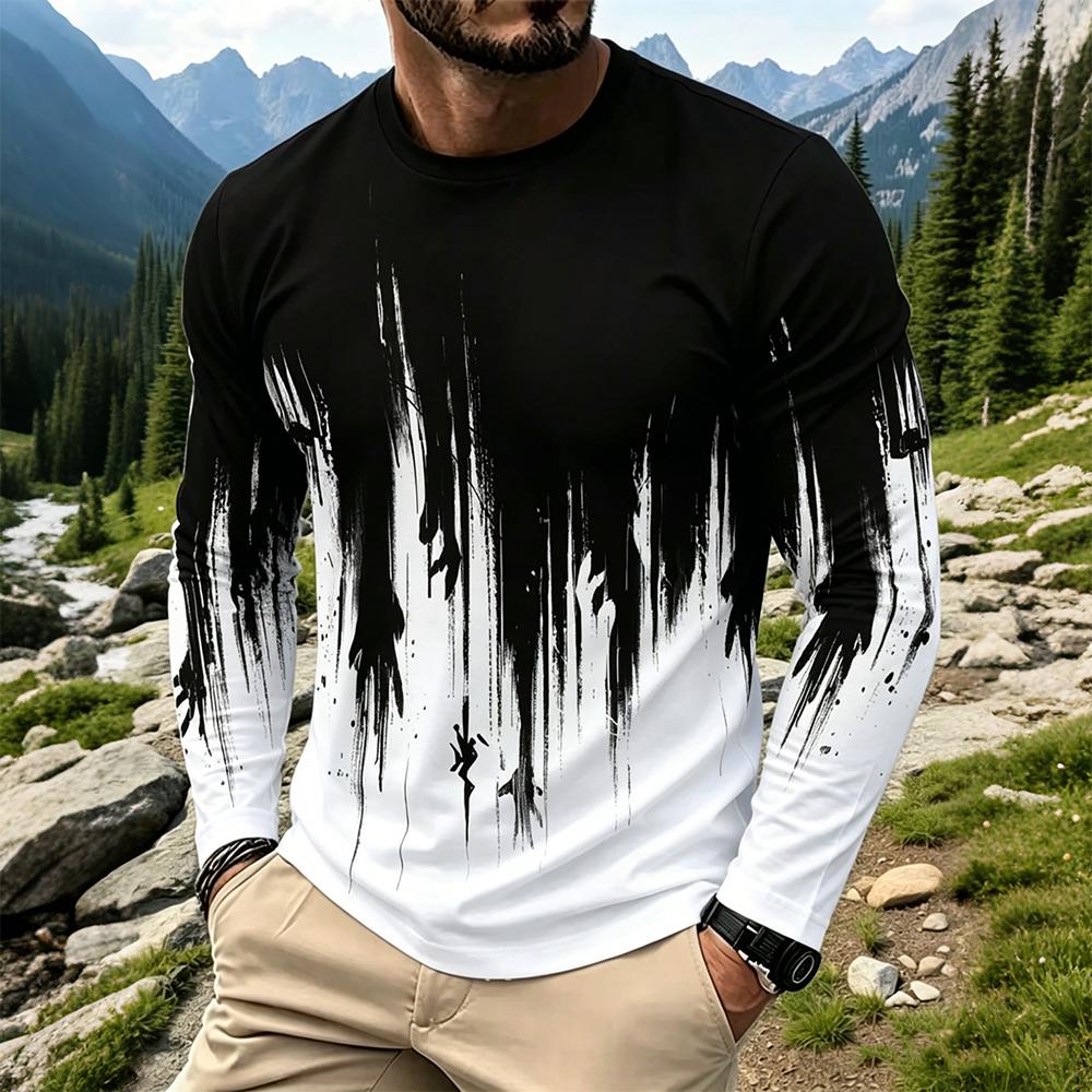 Herren Gradient Ink Splash Lan – Vintage Fashion For Men Bewertung und Preis