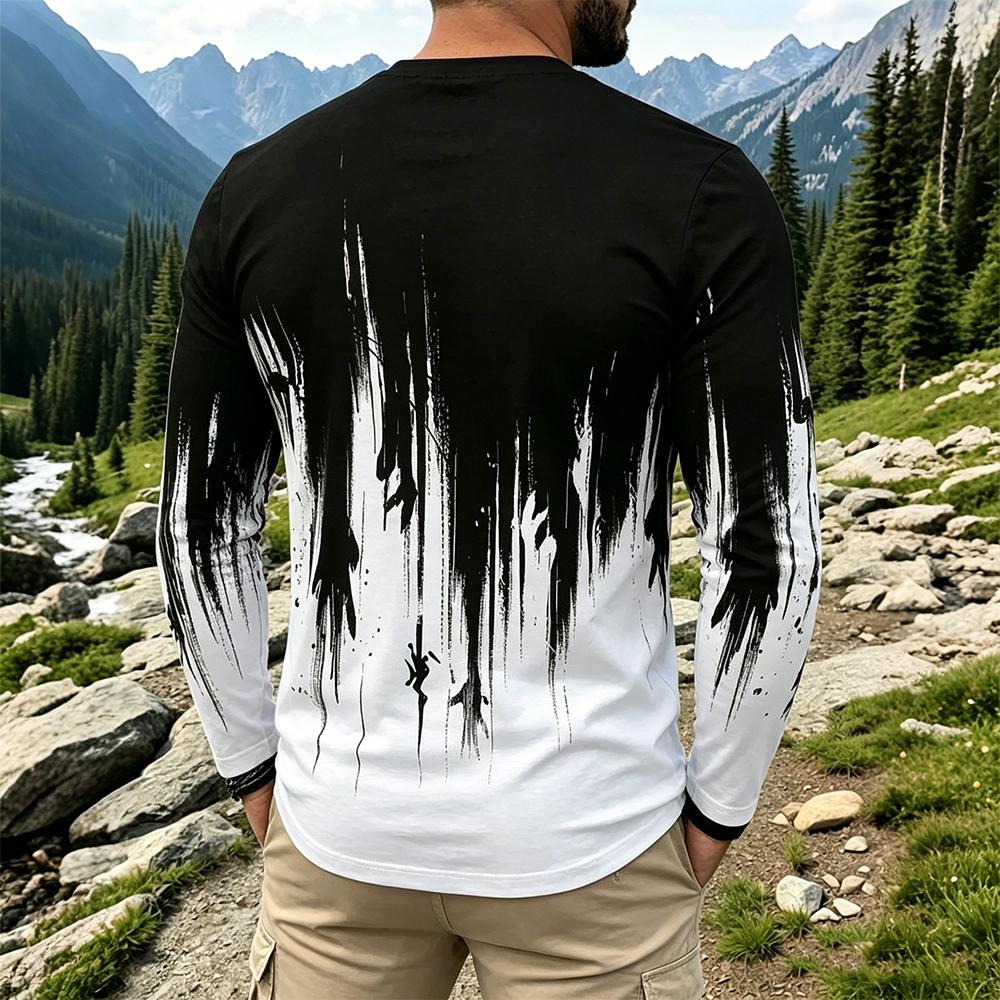 Herren Gradient Ink Splash Lan – Vintage Fashion For Men Bewertung und Preis