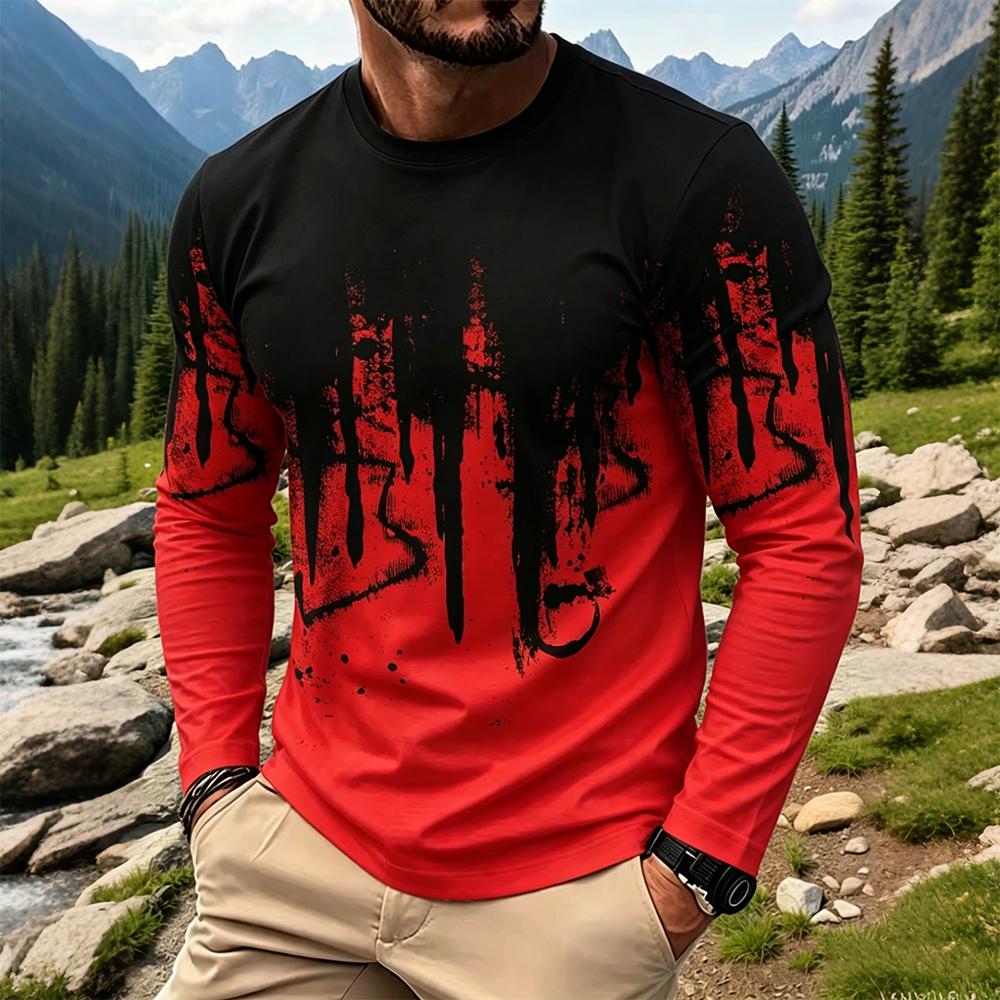 Herren Gradient Ink Splash Lan – Vintage Fashion For Men Bewertung und Preis